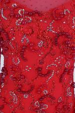 赤×マラボー×石チェーン ラテンドレス
